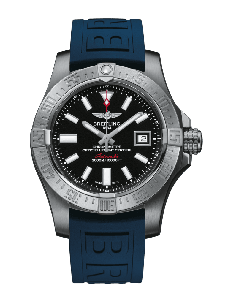 Breitling A1733110/BC30/157S/A20DSA.2 : Avenger II Seawolf Stainless Steel / Volcano Black / Rubber / Folding