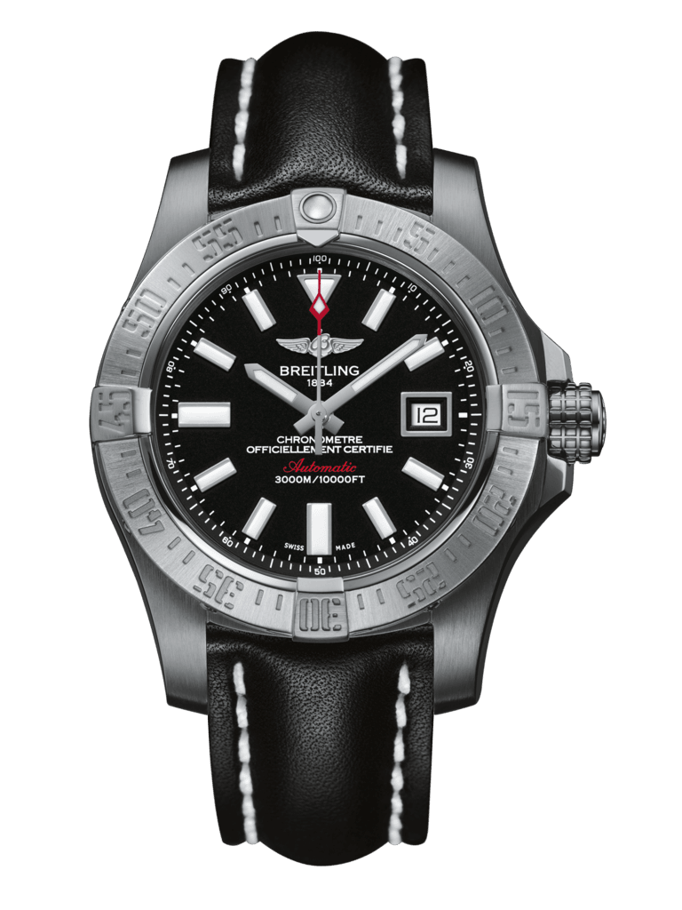 Breitling A1733110/BC30/435X/A20BASA.1 : Avenger II Seawolf Stainless Steel / Volcano Black / Calf / Pin