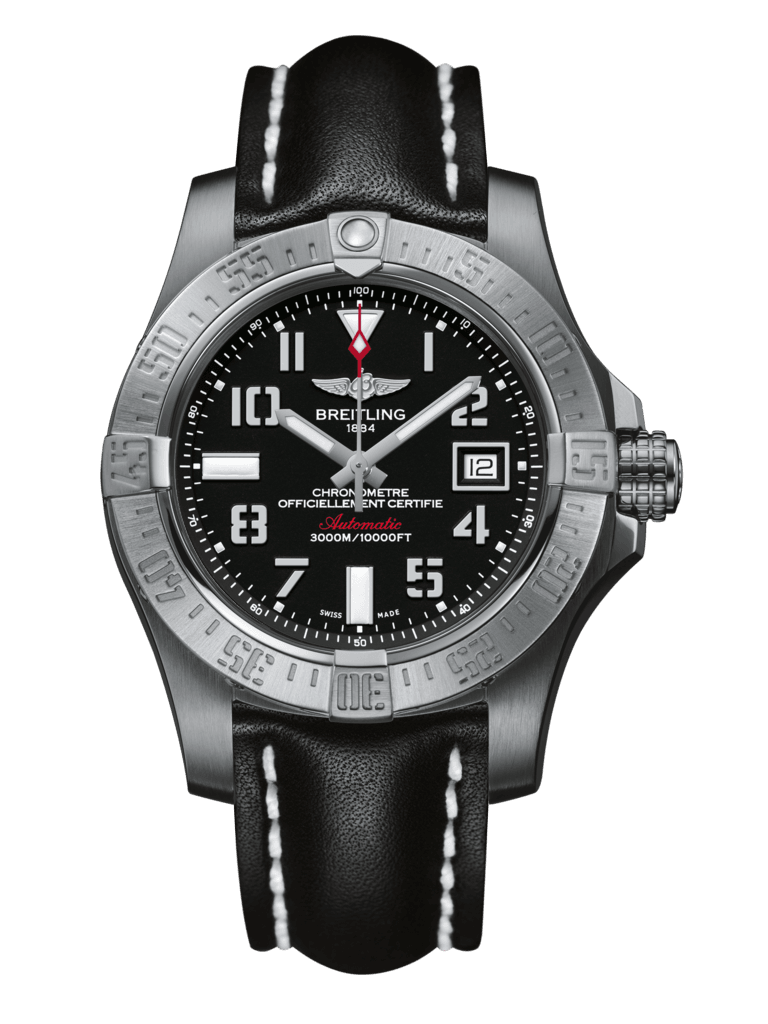 Breitling A1733110/BC31/436X/A20DSA.1 : Avenger II Seawolf Stainless Steel / Volcano Black / Calf / Folding