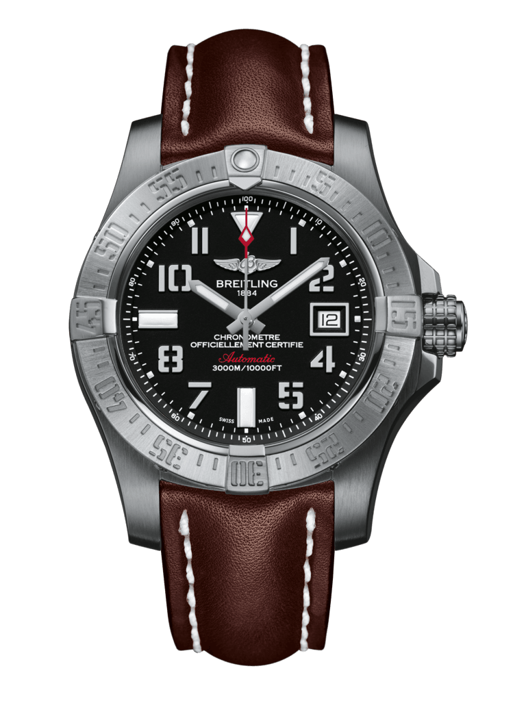 Breitling A1733110/BC31/438X/A20DSA.1 : Avenger II Seawolf Stainless Steel / Volcano Black / Calf / Folding