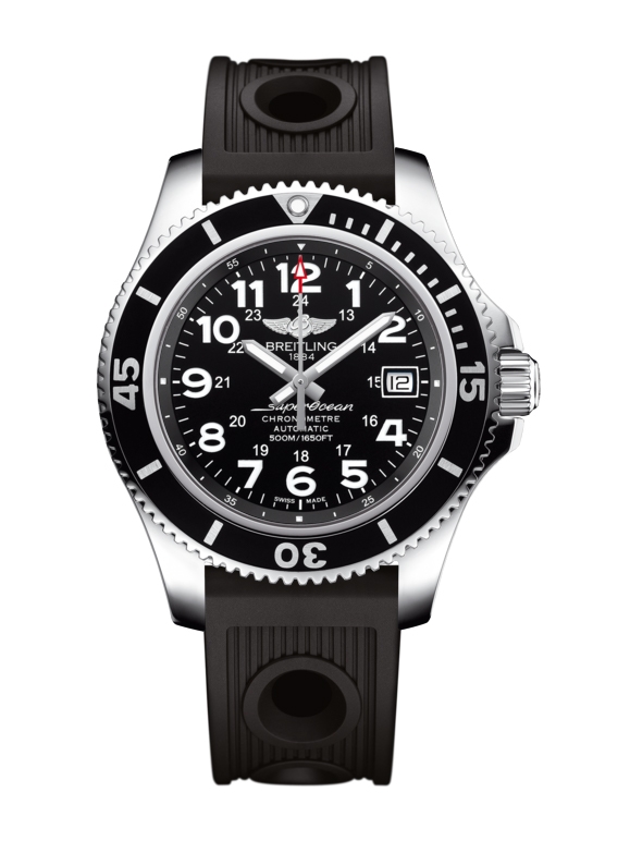 Breitling A17365C9.BD67.202S : Superocean II 42 Stainless Steel / Volcano Black / Rubber