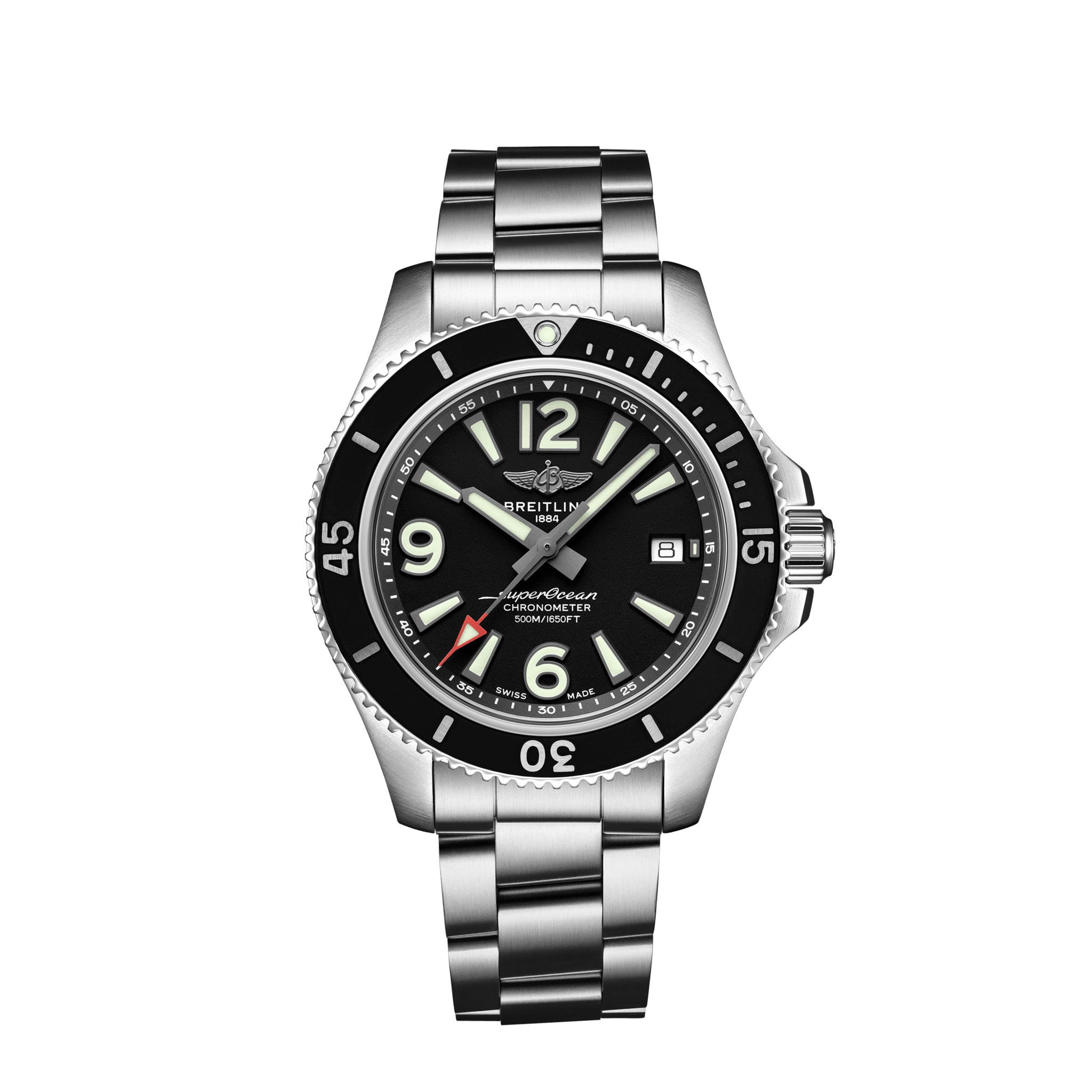 Breitling A17366021B1A1 : Superocean 42 Stainless Steel / Black / Bracelet