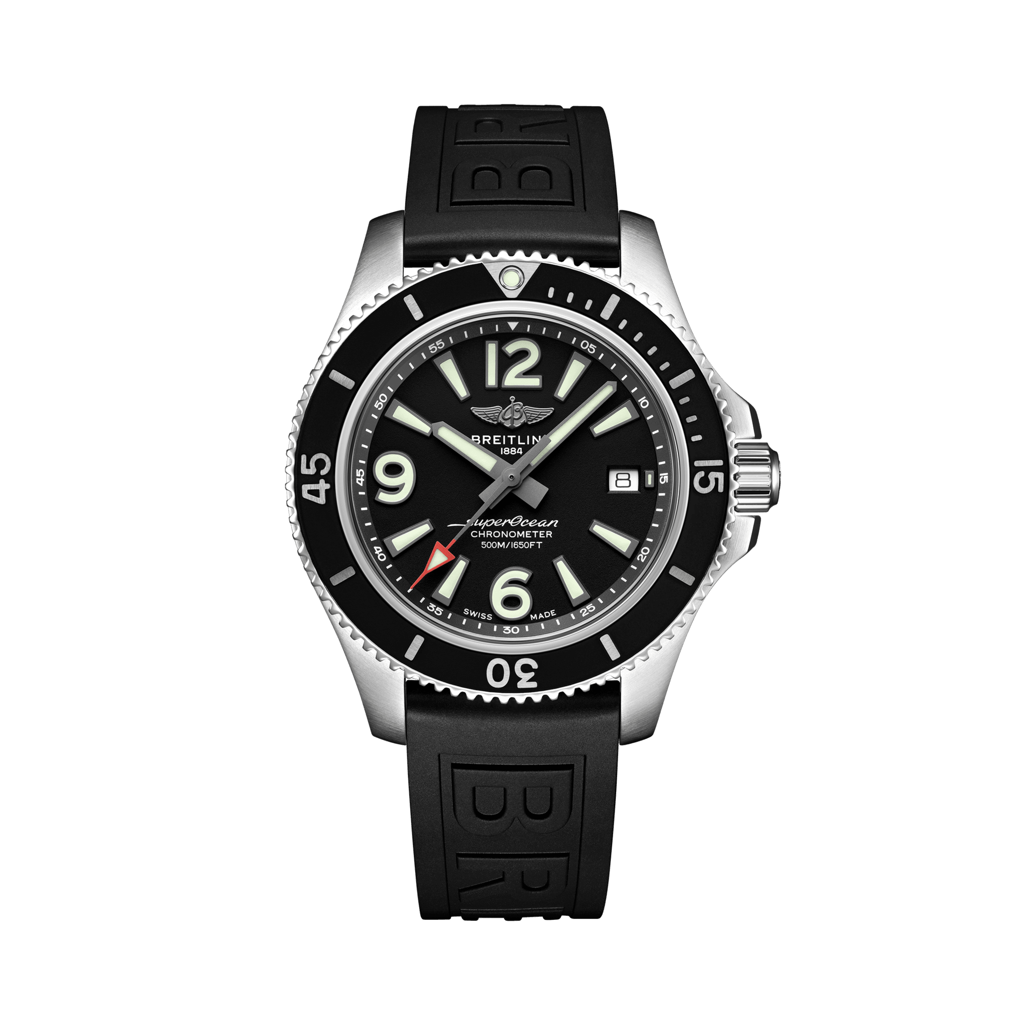 Breitling A17366021B1S1 : Superocean 42 Stainless Steel / Black / Rubber / Pin