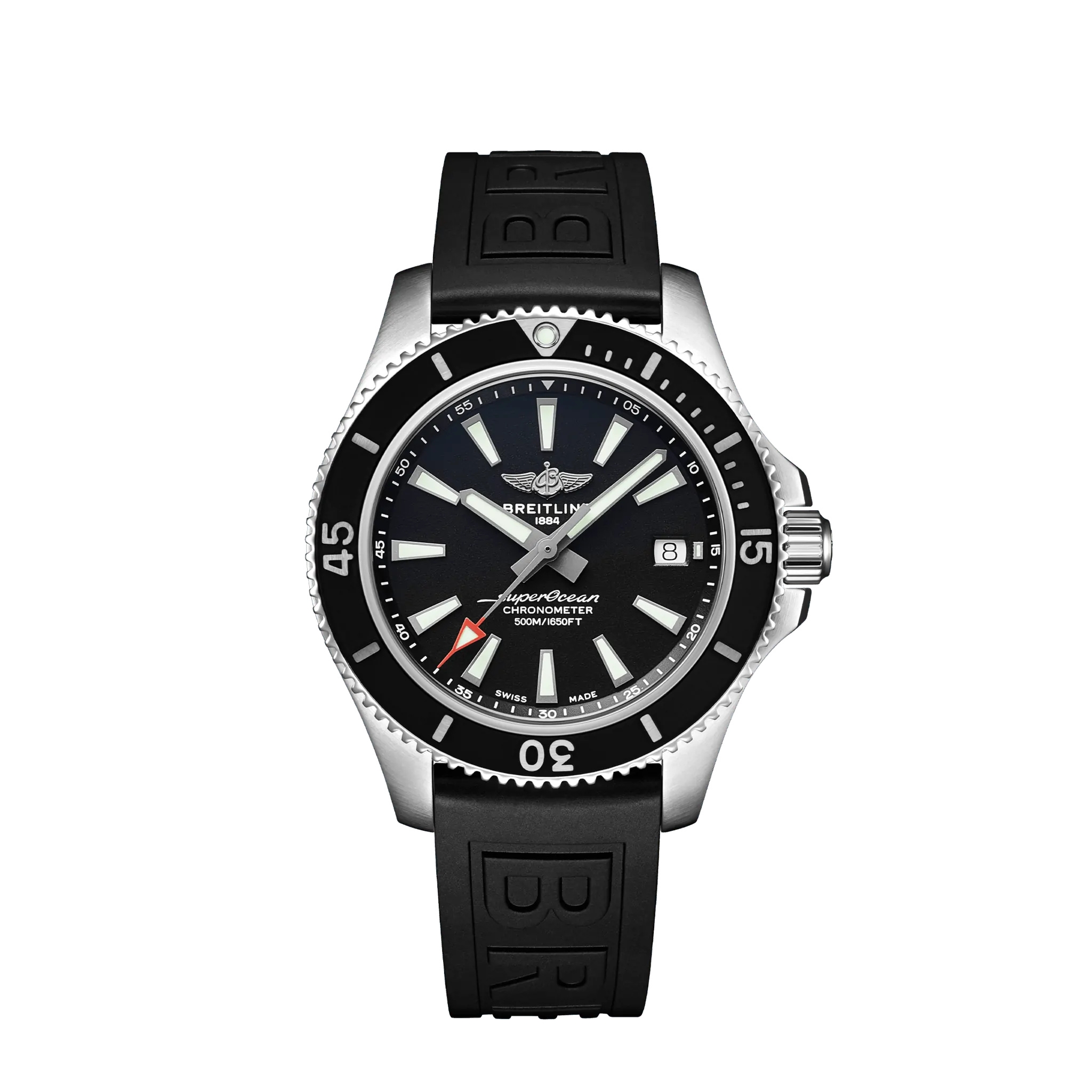 Breitling A17366D71B2S2 : Superocean 42 Stainless Steel / Black / Rubber - Folding / Japan