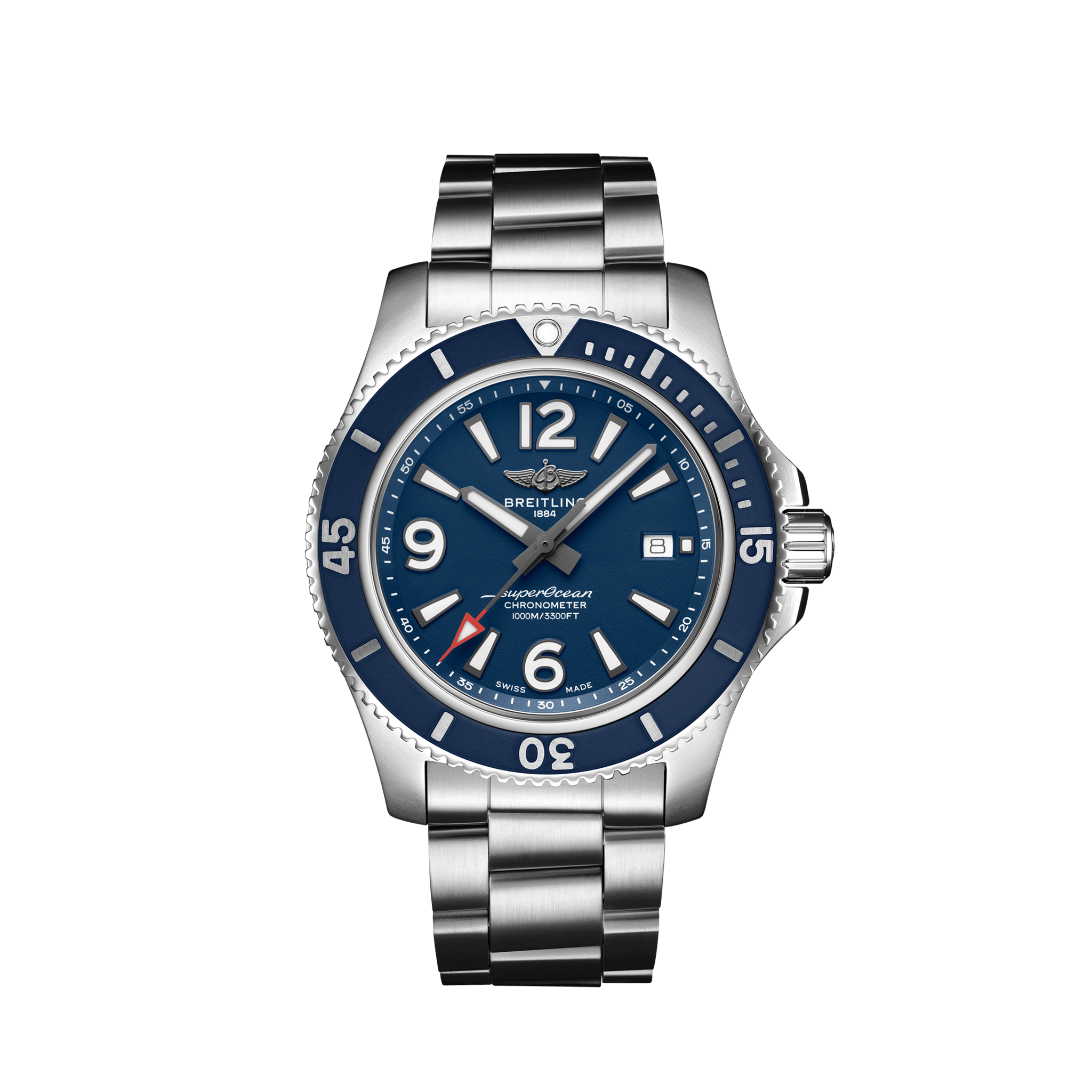 Breitling A17367D81C1A1 : Superocean 44 Stainless Steel / Blue / Bracelet