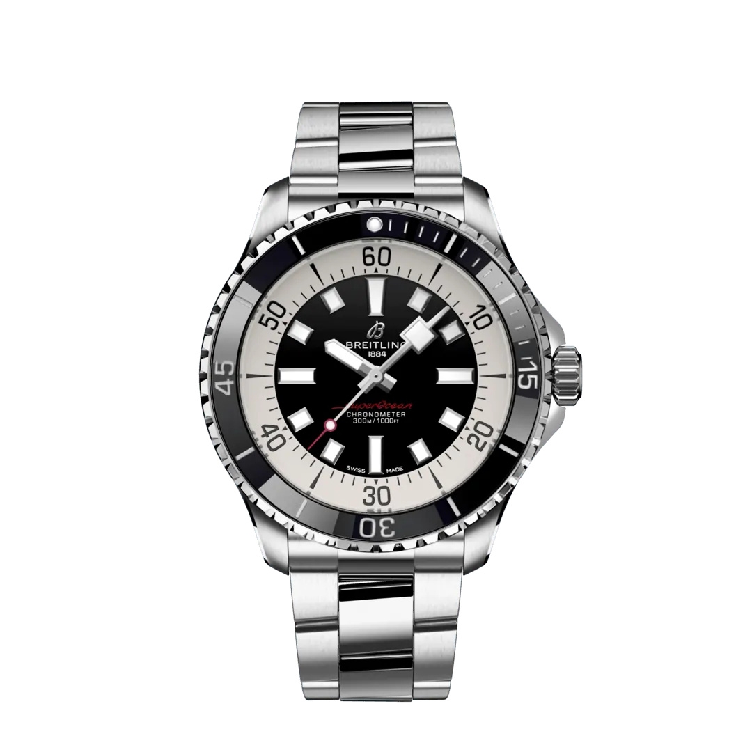 Breitling A17376211B1A1 : SuperOcean Automatic 44 Stainless Steel / Black / Bracelet