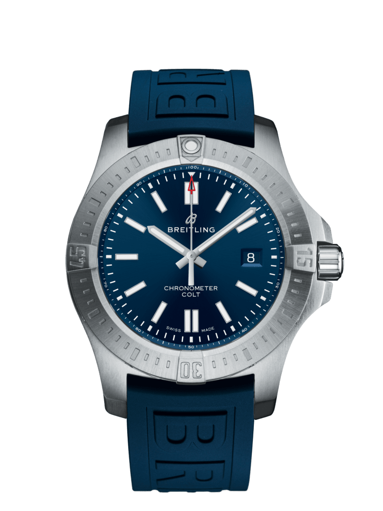 Breitling A17388101C1S1 : Chronomat Colt 44 Automatic Blue / Rubber / Folding