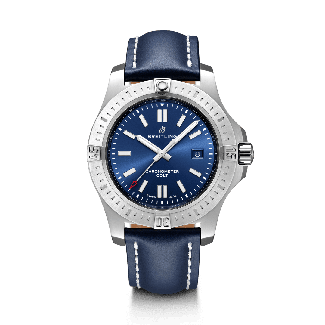 Breitling A17388101C1X1 : Chronomat Colt 44 Automatic Blue / Calf / Pin