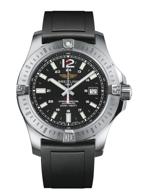 Breitling A1738811.BD44.131S : Colt 44 Automatic Volcano Black / Rubber