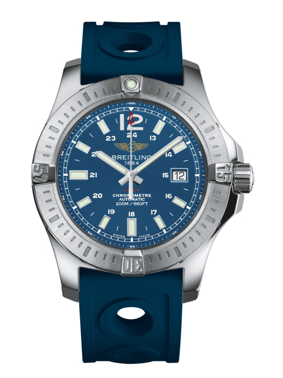 Breitling A1738811.C906.228S : Colt 44 Automatic Mariner Blue / Rubber