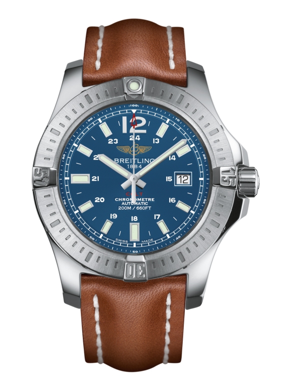 Breitling A1738811.C906.433X : Colt 44 Automatic Mariner Blue / Calf