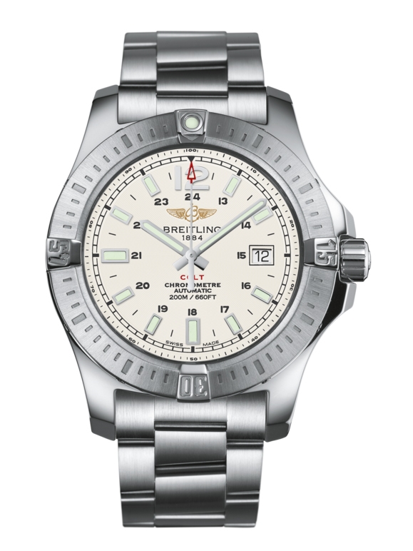 Breitling A1738811.G791.173A : Colt 44 Automatic Stratus Silver / Bracelet