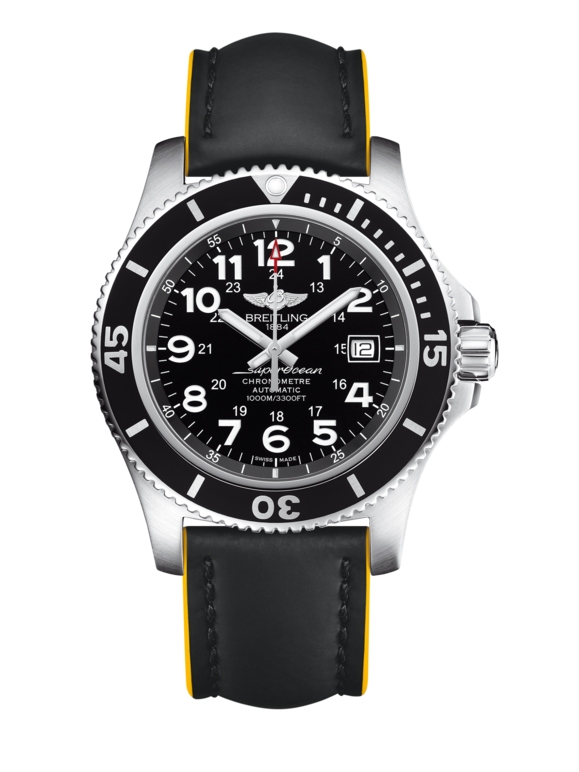 Breitling A17392D7.BD68.229X : Superocean II 44 Stainless Steel / Black / Volcano Black / Rubber