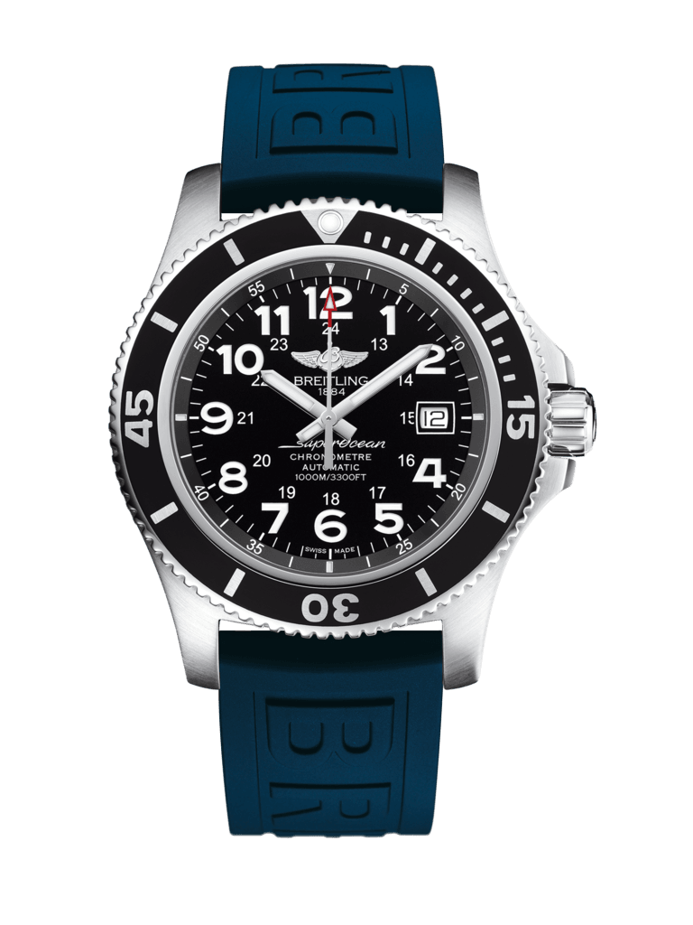Breitling A17392D7/BD68/158S/A20SS.1 : Superocean II 44 Stainless Steel / Black / Volcano Black / Rubber / Pin