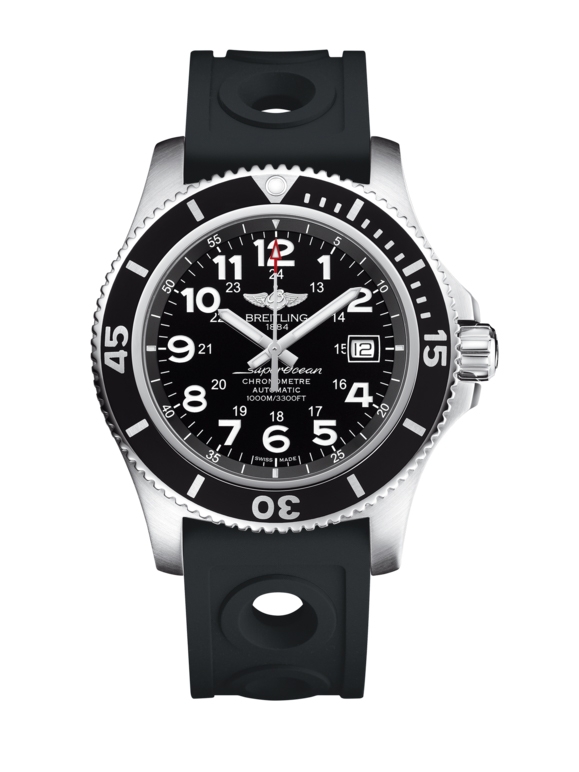 Breitling A17392D7/BD68/227S/A20SS.1 : Superocean II 44 Stainless Steel / Black / Volcano Black / Ocean Racer II / Pin