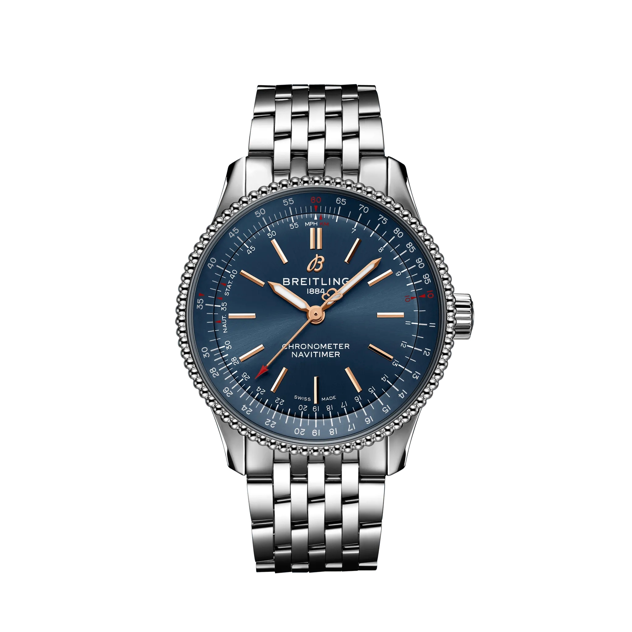 Breitling A173953A1C1A1 : Navitimer 1 35 Automatic Stainless Steel / Blue / Korea