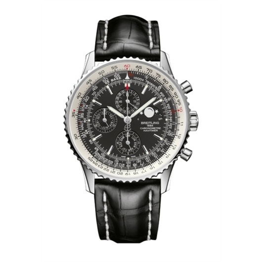 Breitling A1937012/BA57/760P/A20BA.1 : Navitimer 1461 Stainless Steel / Black / Croco / Pin