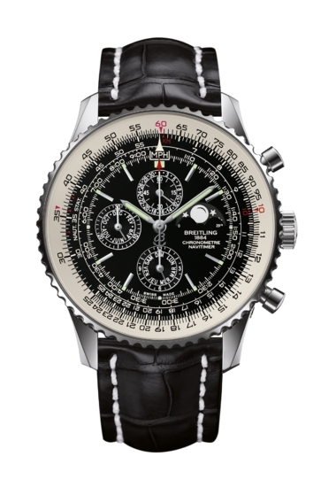Breitling A1938021/BD20/760P/A20BA.1 : Navitimer 1461 48 Stainless Steel / Black / Croco / Pin