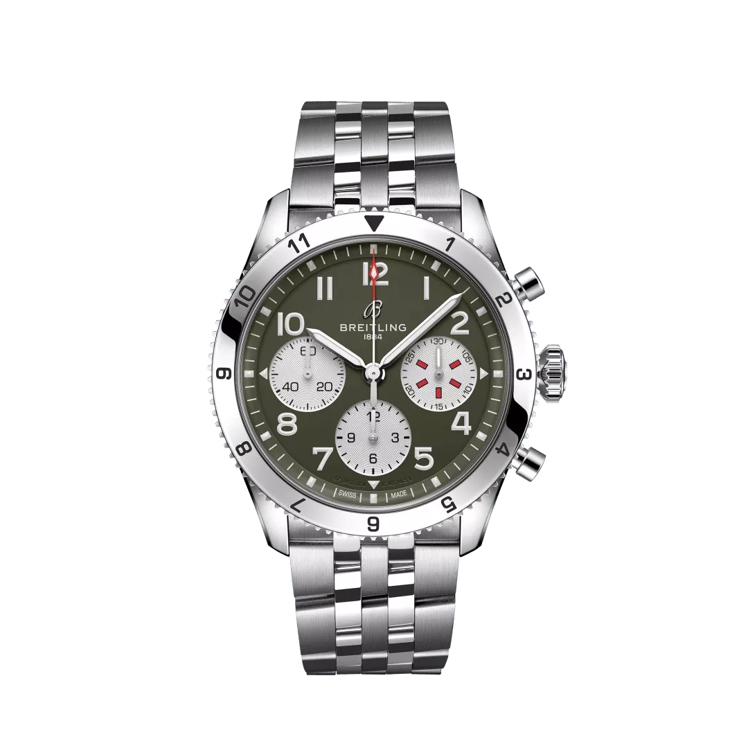 Breitling A233802A1L1A1 : Classic AVI Chronograph Curtiss Warhawk / Bracelet