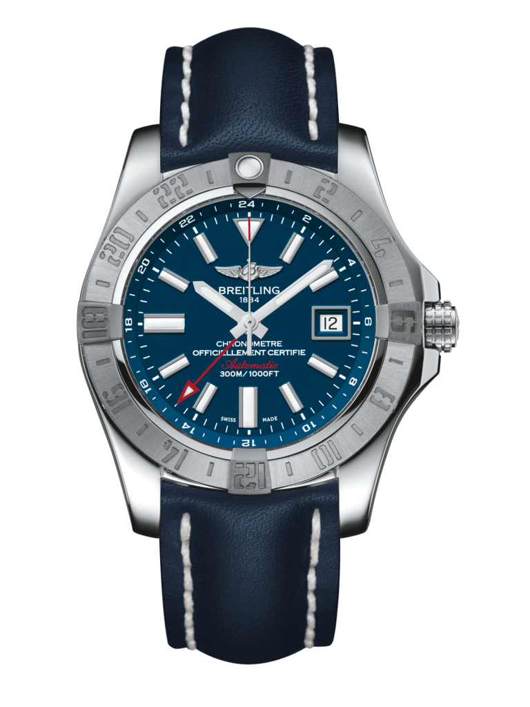 Breitling A3239011/C872/105X/A20BA.1 : Avenger II GMT Stainless Steel / Mariner Blue / Calf / Pin