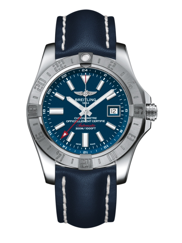 Breitling A3239011/C872/112X/A20D.1 : Avenger II GMT Stainless Steel / Mariner Blue / Calf / Folding