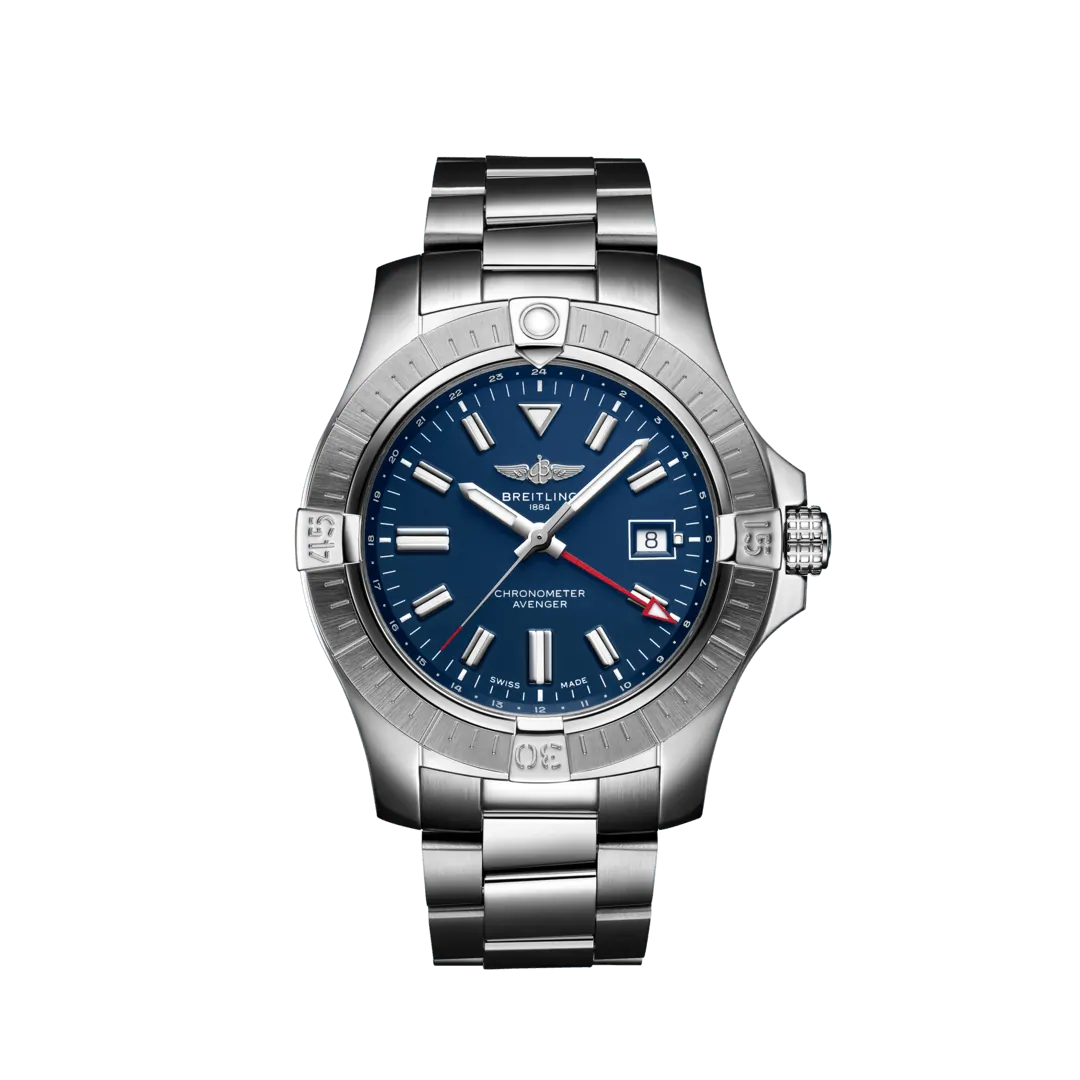 Breitling A32395101C1A1 : Avenger Automatic GMT 45 Stainless Steel / Blue / Bracelet