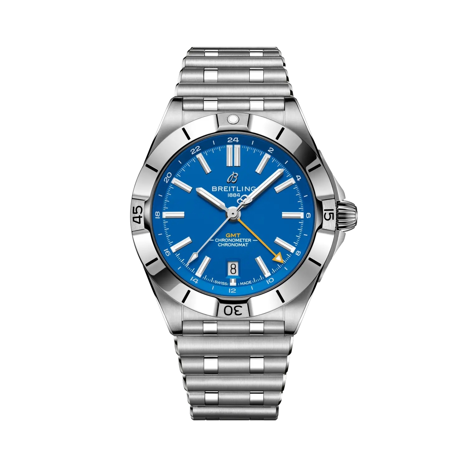 Breitling A32398C41C1A1 : Breitling Chronomat Automatic GMT 40 NFL Los Angeles Chargers Edition