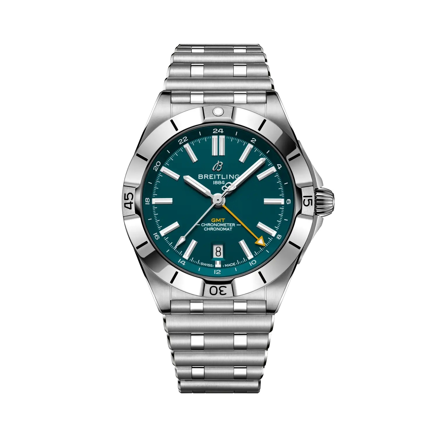 Breitling A32398D21C1A1 : Breitling Chronomat Automatic GMT 40 NFL Jacksonville Jaguars Edition