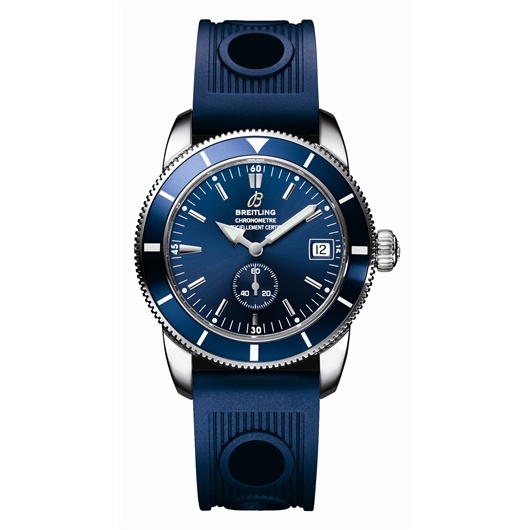 Breitling A3732024.C735 : Superocean Heritage 38 Stainless Steel / Blue / Rubber