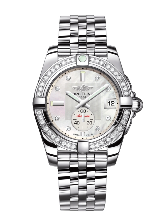 Breitling A37330531A1A1 : Galactic 36 Automatic Stainless Steel / Diamond / Pearl Diamond / Bracelet