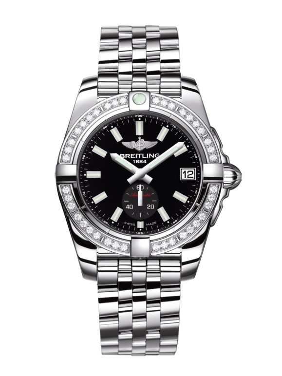 Breitling A37330531B1A1 : Galactic 36 Automatic Stainless Steel / Diamond / Onyx Black / Bracelet