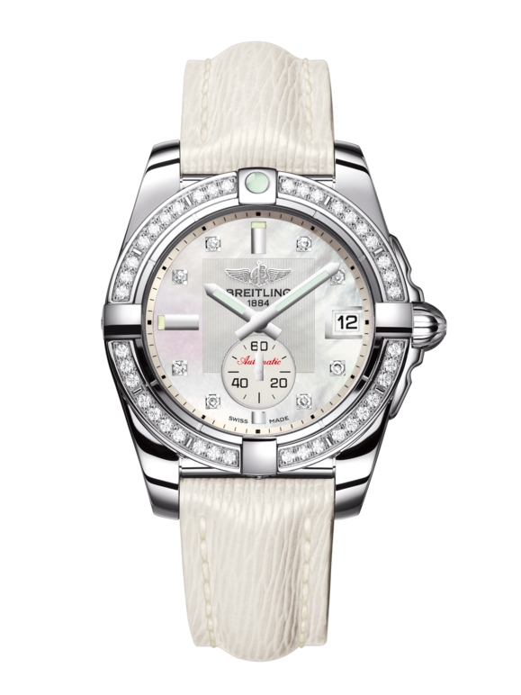 Breitling A3733053/A717/236X/A16BA.1 : Galactic 36 Automatic Stainless Steel / Diamond / Pearl Diamond / Sahara