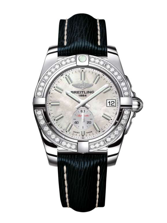 Breitling A3733053/A788/215X/A16BA.1 : Galactic 36 Automatic Stainless Steel / Diamond / Pearl / Sahara