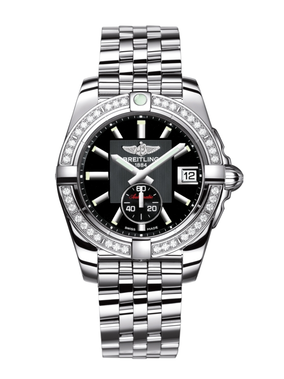 Breitling A3733053/BA33/376A : Galactic 36 Automatic Stainless Steel / Diamond / Volcano Black / Bracelet