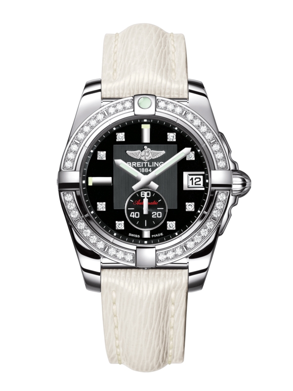 Breitling A3733053/BD02/236X/A16BA.1 : Galactic 36 Automatic Stainless Steel / Diamond / Volcano Black Diamond / Sahara