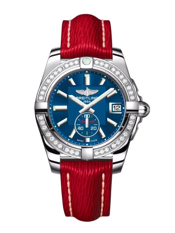 Breitling A3733053/C824/214X/A16BA.1 : Galactic 36 Automatic Stainless Steel / Diamond / Gun Blue / Sahara