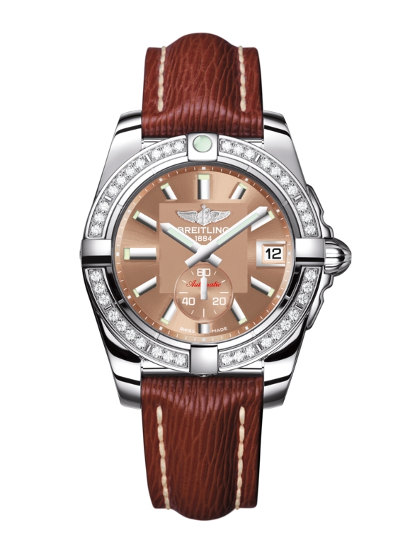 Breitling A3733053/Q582/216X/A16BA.1 : Galactic 36 Automatic Stainless Steel / Diamond / Copperhead Bronze / Sahara