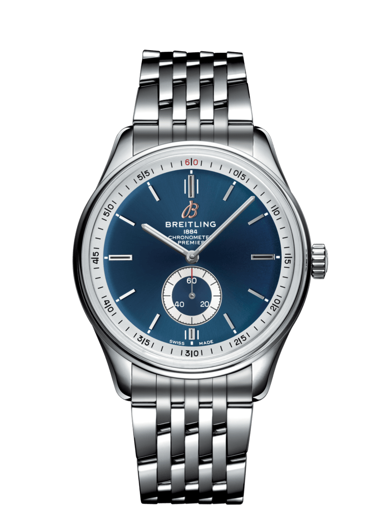 Breitling A37340351C1A1 : Premier Automatic 40 Stainless Steel / Blue / Bracelet