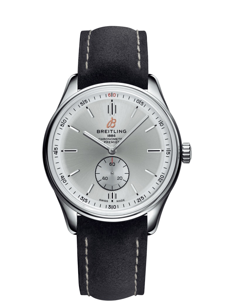 Breitling A37340351G1X1 : Premier Automatic 40 Stainless Steel / Silver / Nubuck Anthracite / Folding