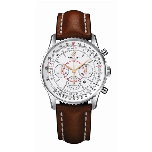 Breitling A4137012.G634 : Montbillant Silver / Calf