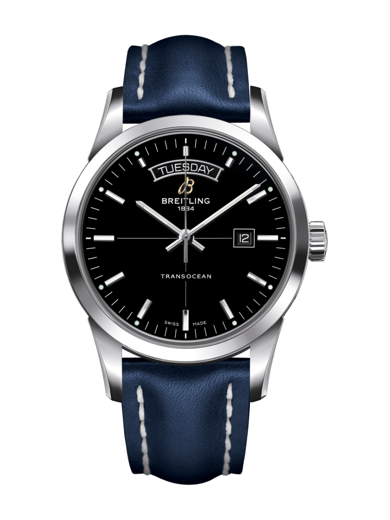 Breitling A4531012/BB69/112X/A20D.1 : Transocean Day & Date Stainless Steel / Black / Calf / Folding