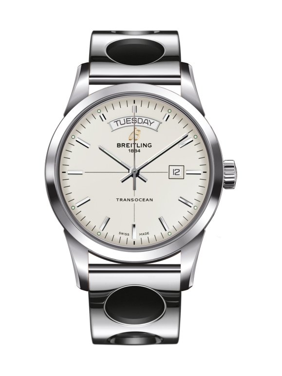 Breitling A4531012/G751/222A : Transocean Day & Date Stainless Steel / Silver / Racer