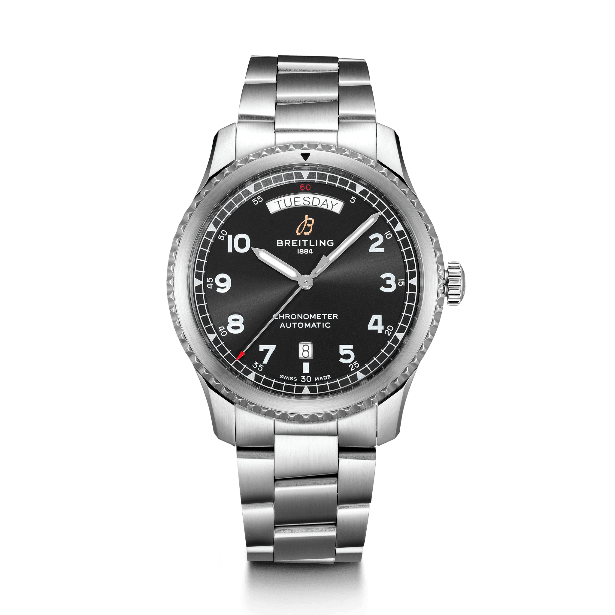 Breitling A45330101B1A1 : Navitimer 8 Automatic Day & Date 41 Stainless Steel / Black / Bracelet