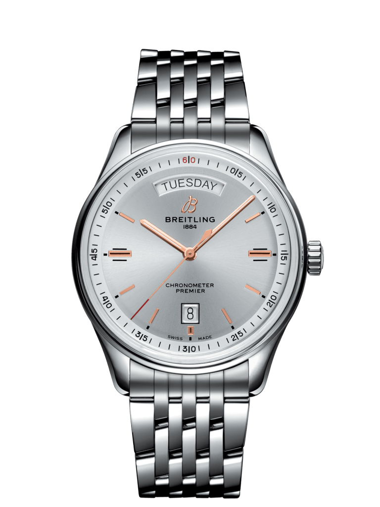 Breitling A45340211G1A1 : Premier Automatic Day & Date 40 Stainless Steel / Silver / Bracelet