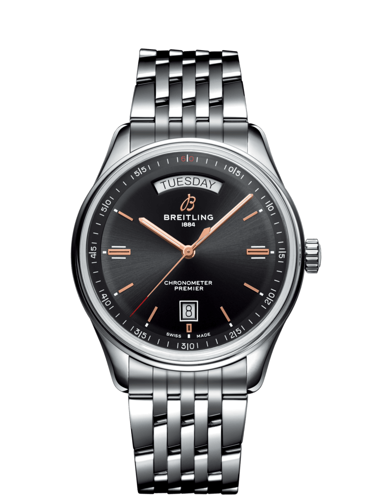 Breitling A45340241B1A1 : Premier Automatic Day & Date 40 Stainless Steel / Black / Bracelet
