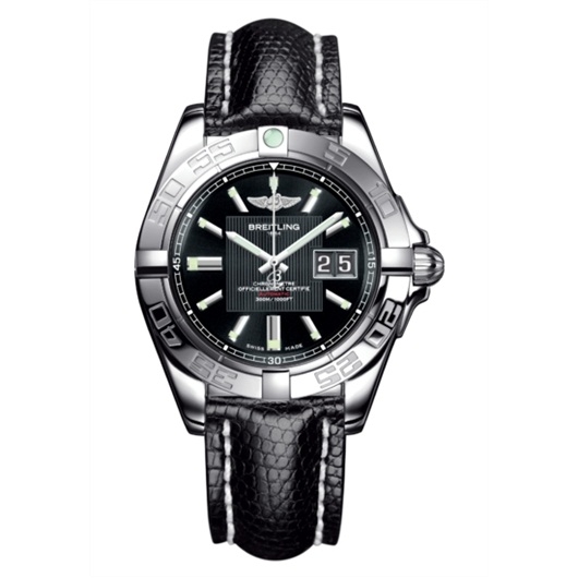Breitling A49350L2.BA07.145Z : Galactic 41 Stainless Steel / Trophy Black / Teju
