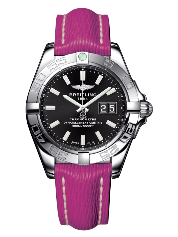 Breitling A49350L2.BE58.243X : Galactic 41 Stainless Steel / Onyx Black / Sahara