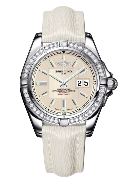 Breitling A49350LA.G699.237X : Galactic 41 Stainless Steel / Diamond / Sierra Silver / Sahara
