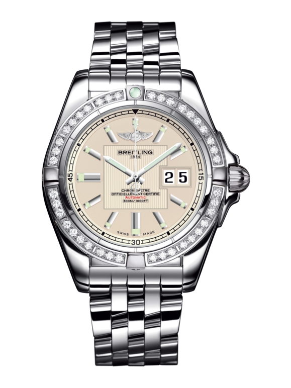 Breitling A49350LA.G699.366A : Galactic 41 Stainless Steel / Diamond / Sierra Silver / Bracelet
