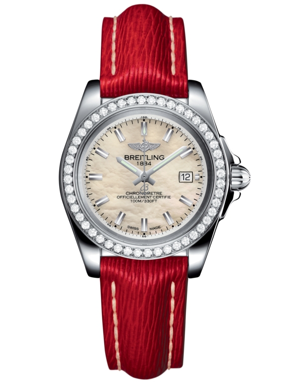 Breitling A7133053/A800/209X/A14BA.1 : Galactic 32 Sleek Edition Stainless Steel / Diamond / Pearl / Sahara